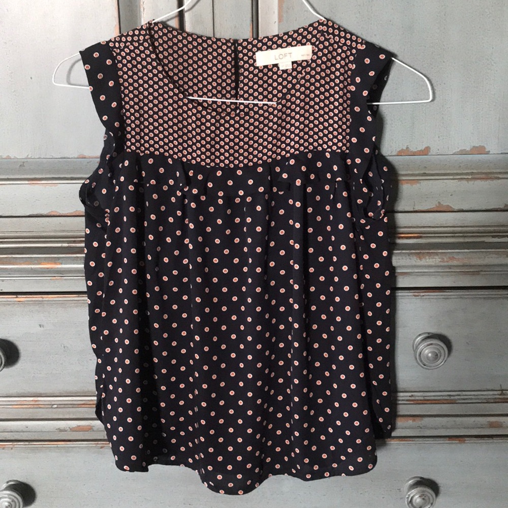 EUC Loft bib blouse